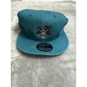New Era 9Fifty Teal Snapback Hat Indigenous Style Embroidered Totem Design